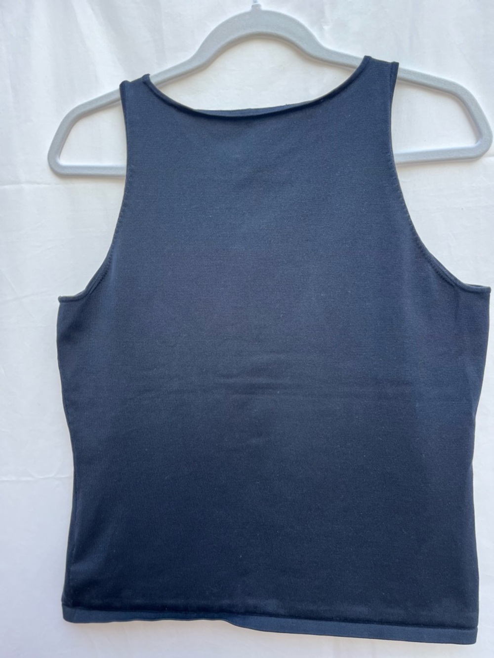 Vintage Ralph Lauren Navy Blue Tank Top with White RL Crest - Picture 4 of 6